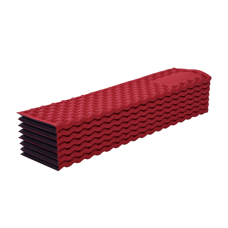 Wine red folding yoga mat